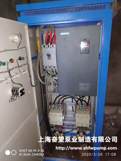 消防供水機(jī)組配套變頻控制柜，用于建筑工地臨時(shí)供水用