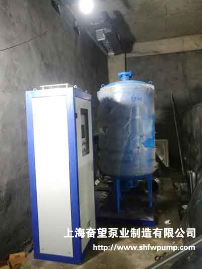 變頻控制柜和恒壓變頻給水設(shè)備安裝完畢