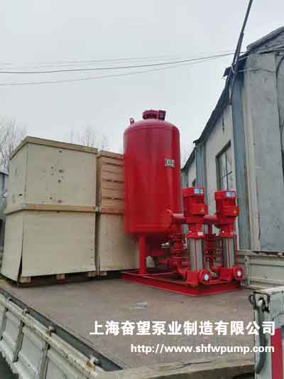 消防泵、消防增壓穩(wěn)壓給水設備裝車送貨